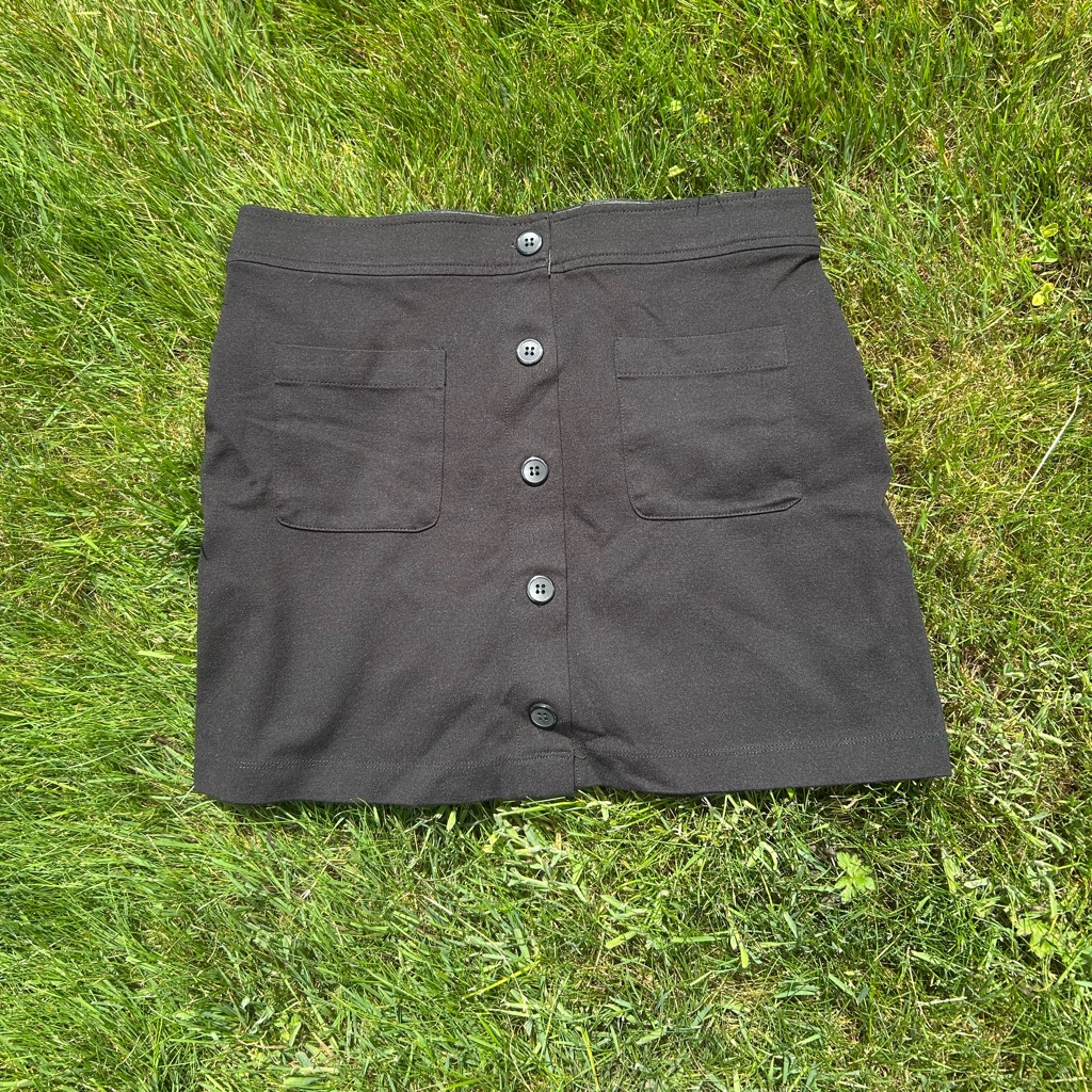 Joe B Black Button Front Skirt